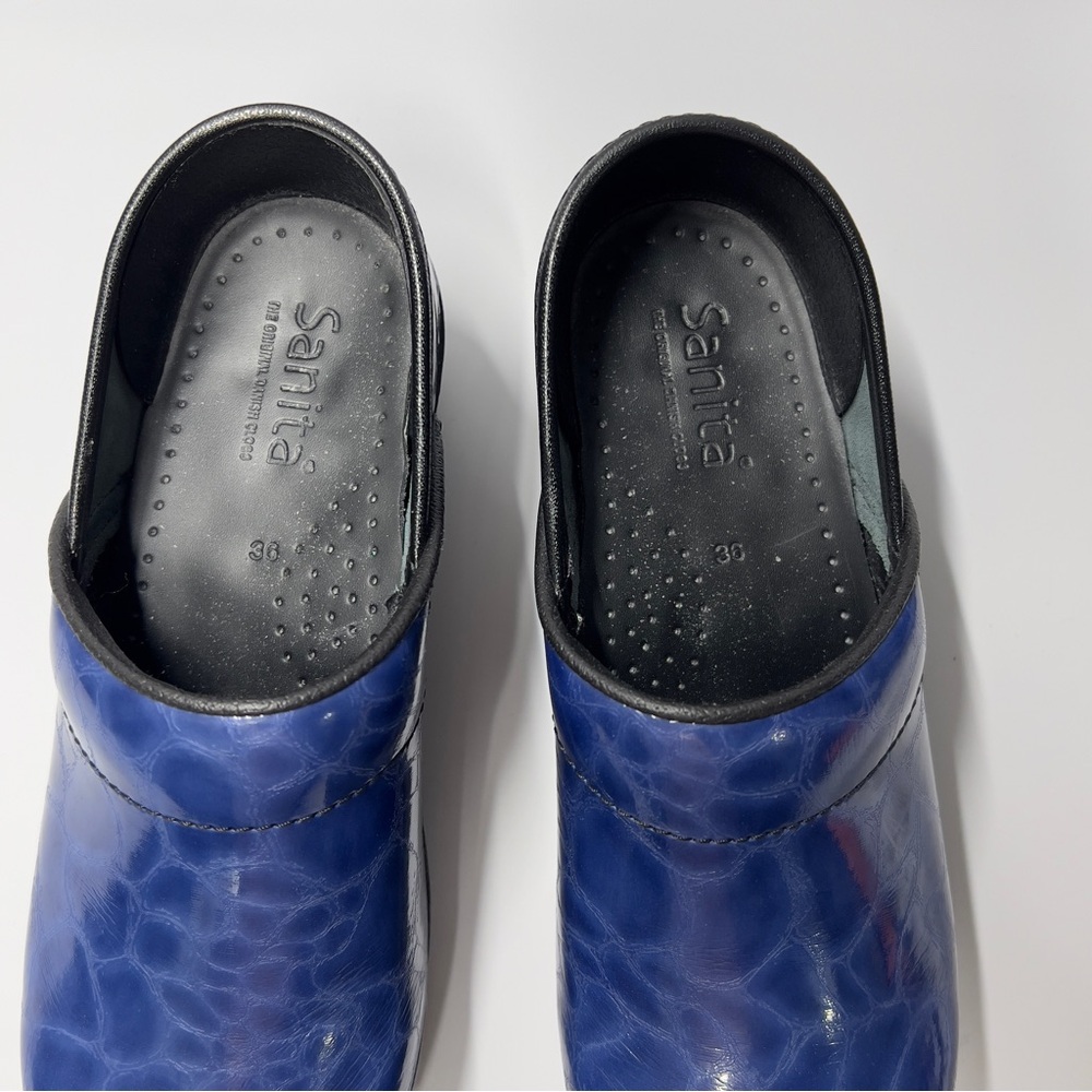 Sanita Ariana Professional Blue stapled Slip-On Work Clog Shoes EU 36 YS 5 - Picture 4 of 8